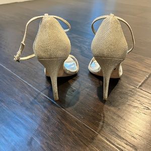 Badgley Mischka metallic gold sandals.  Size 7.  Worn 2 or 3 times.